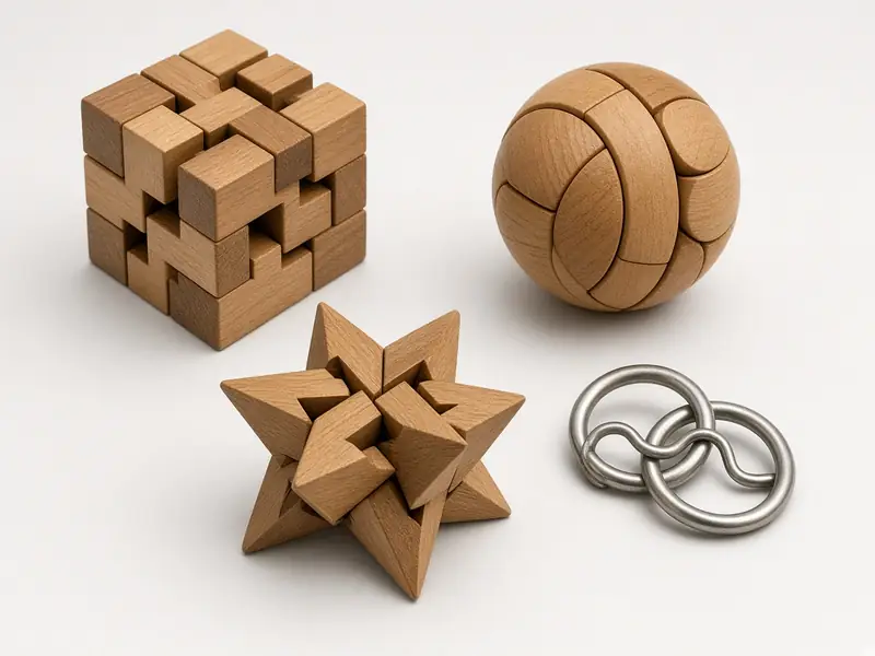Wooden Brain Teaser Set