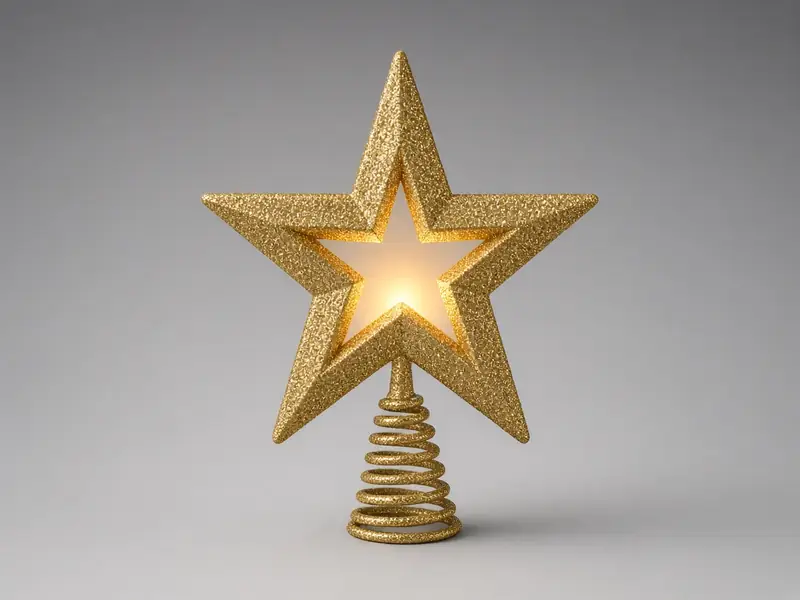 Lighted Star Tree Topper